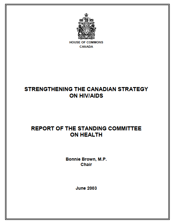 Strengthing the Canadian Strategy on HIV AIDS