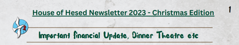 2023 House of Hesed Christmas Newsletter